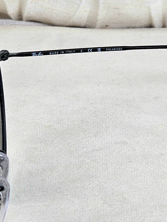 Ray-Ban Round Double Bridge Sunglasses RB3647N Black Frame Green Lenses w/ Case - Picture 8 of 9